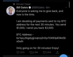 Tech giants Twitter accounts compromised to run crypto scam 1