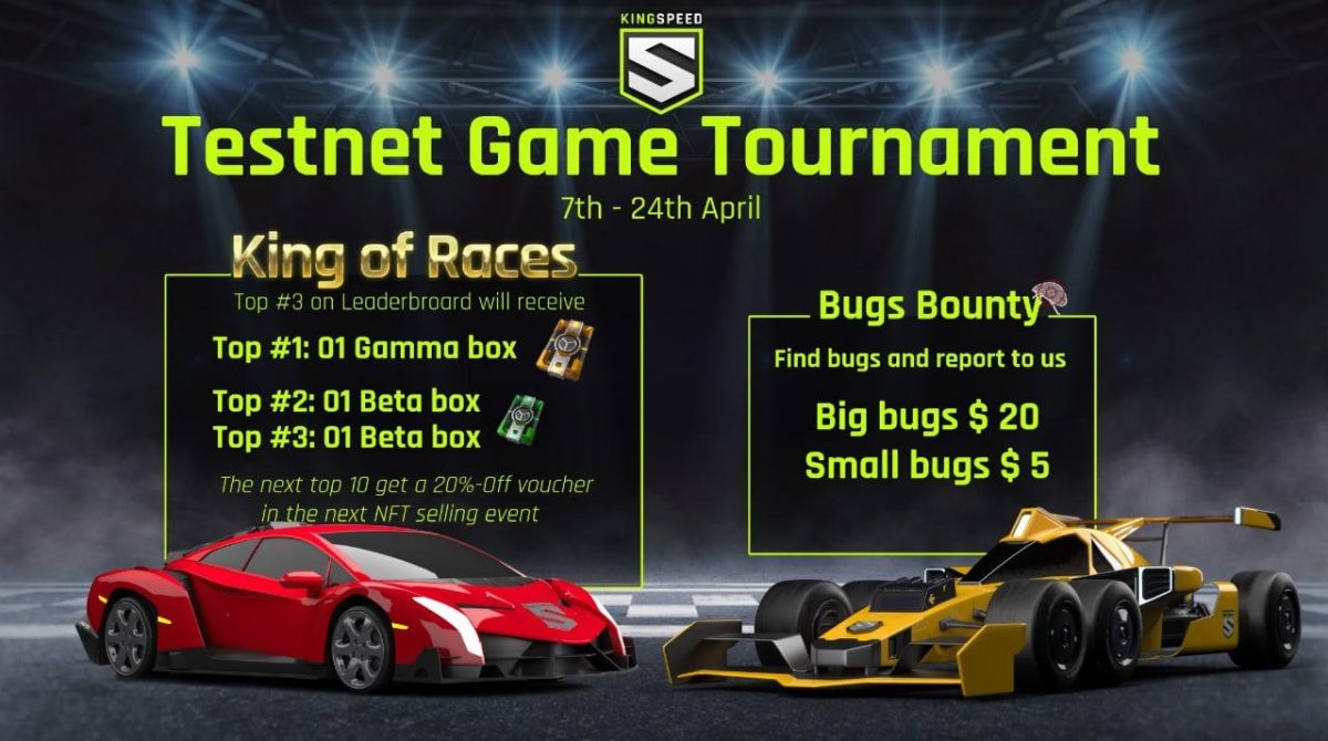 KINGSPEED CELEBRATES TESTNET TOURNAMENT WITH A TOTAL PRIZE OF UP TO $5000 6
