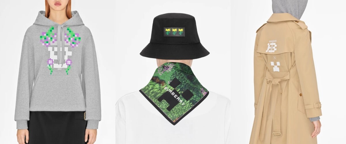 Burberry e Minecraft collaborano per lanciare una nuova collezione 1 MinecraftxBurberry collection