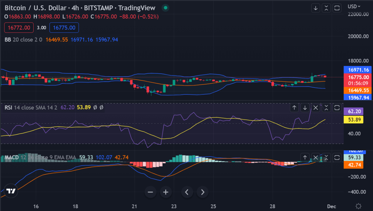 Análisis de precios de Bitcoin : Bitcoin alcanza $ 17,000 a medida que se avecina la volatilidad mensual 3 imagen 514