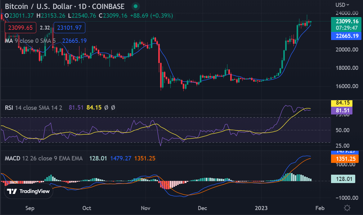 Bitcoin price analysis: BTC surmounts $23,005 top after bullish recover 2 image 587