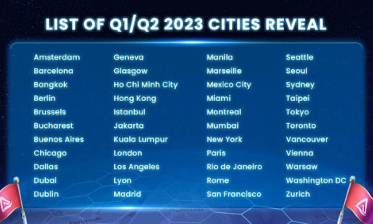 Affyn Reveals The Next 44 Cities Set To Join NEXUS World Metaverse 3