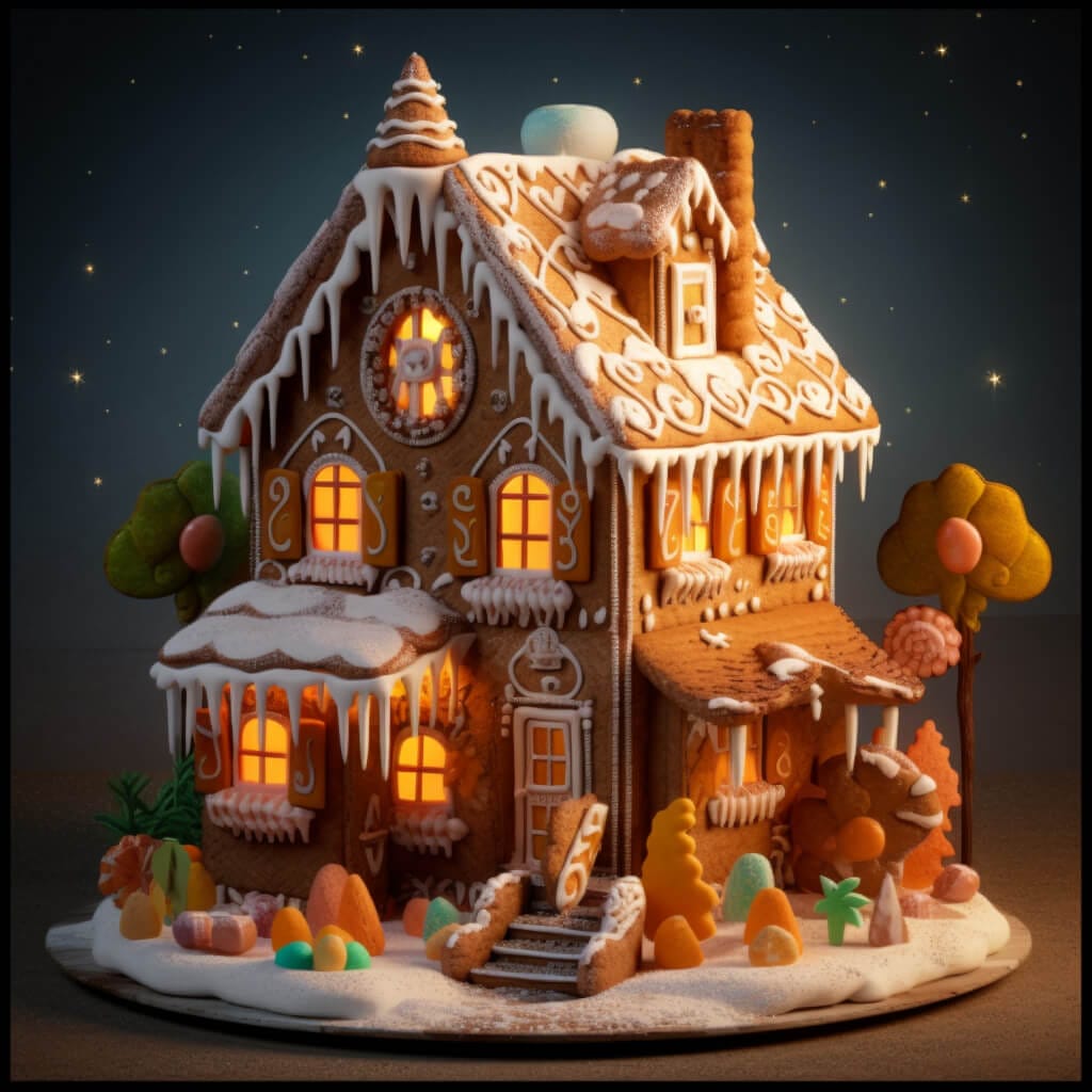 AI Creates Unique Gingerbread Houses Inspired by U.S. States and Cities