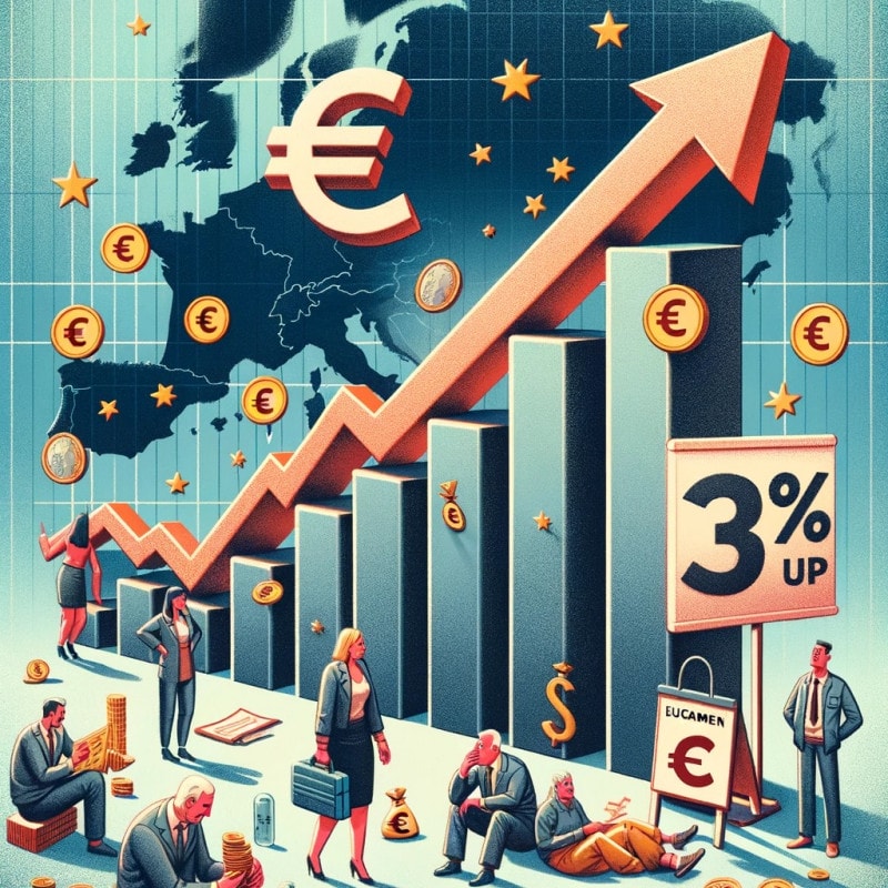 Europe's inflation saw a 3% surge in December | Cryptopolitan